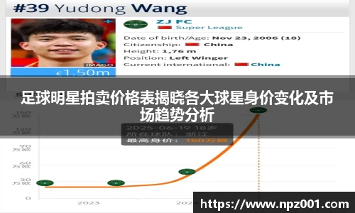 足球明星拍卖价格表揭晓各大球星身价变化及市场趋势分析